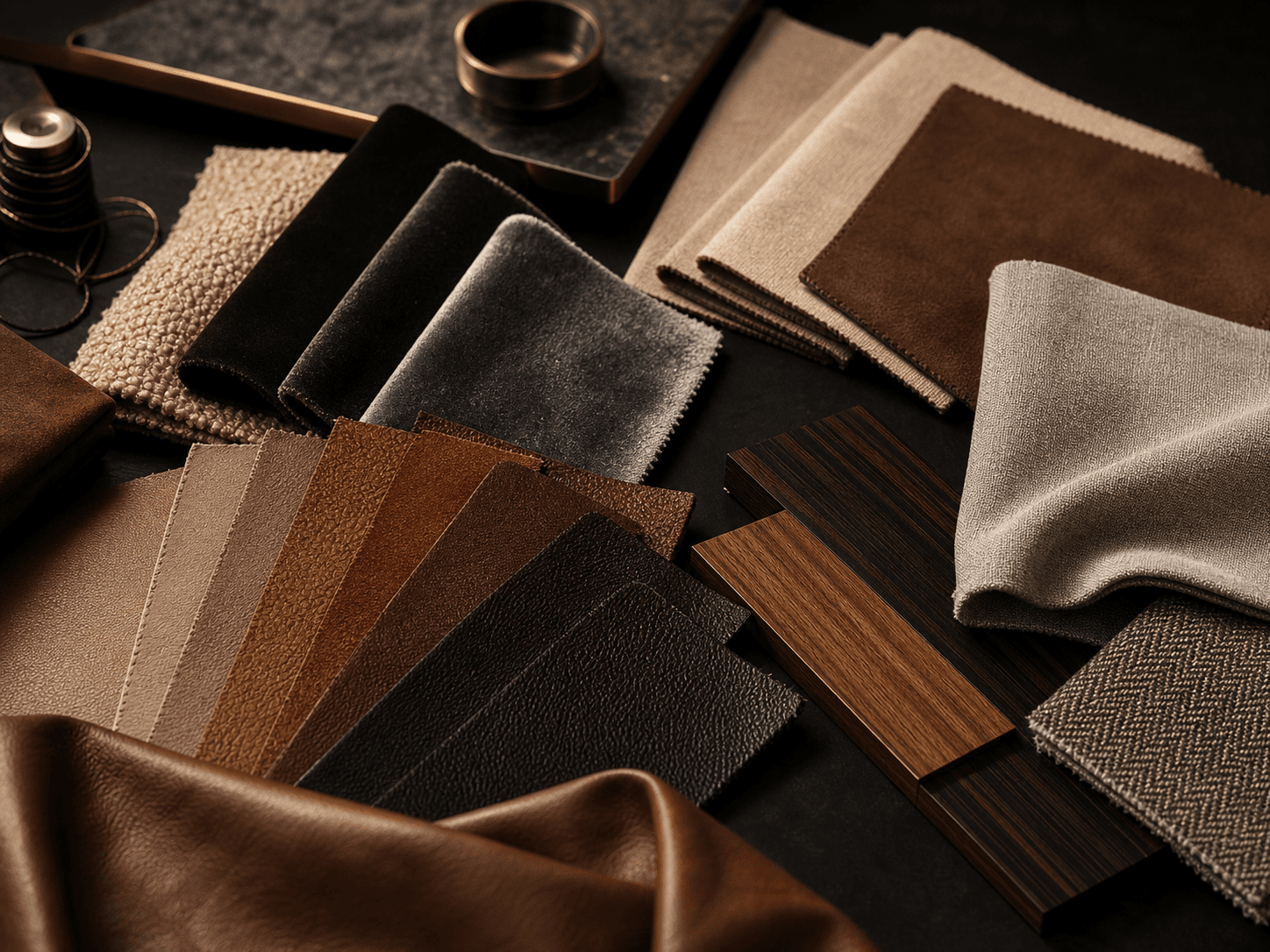 Luxury upholstery material collection